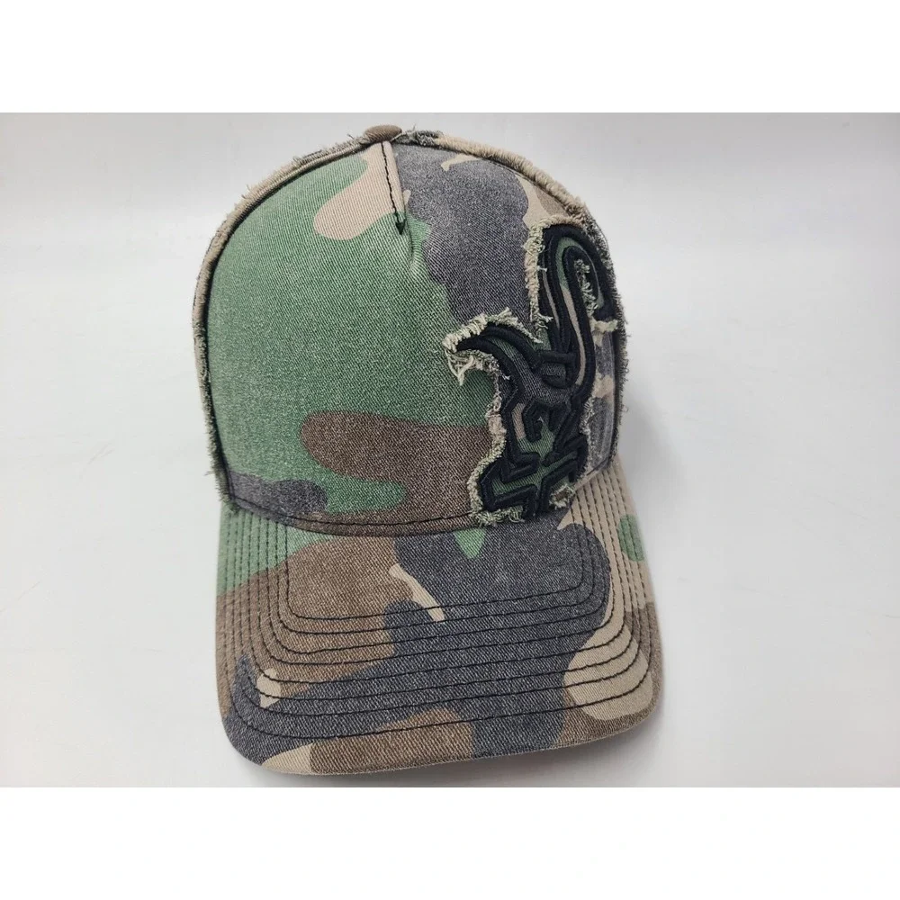 Chicago White Sox Hat Cap Camo New Era Mesh Trucker Snapback Men MLB Green Black